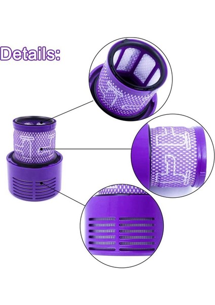 SV12 Için 6'lı Paket Hepa Yedek V10 Filtreleri, Parça No. 969082-01, Yıkanabilir ve Tekrar Kullanılabilir (Yurt Dışından) indirimleri