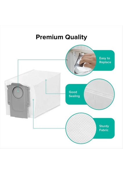 S8 Maxv Ultra/q/q Maxv/qs/q Pro/s8 Max Master Elektrikli Süpürge Parçaları Için 16 Adet Toz Torbası (Yurt Dışından) fırsatları