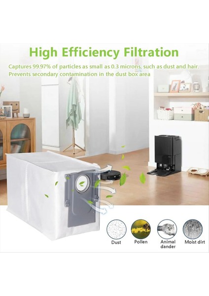 S8 Maxv Ultra/q/q Maxv/qs/q Pro/s8 Max Master Elektrikli Süpürge Parçaları Için 16 Adet Toz Torbası (Yurt Dışından) indirimleri