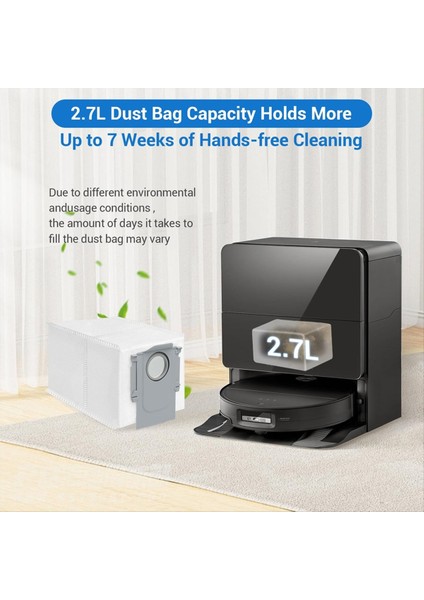 Saros 10 / S9 Maxv Ultra / G30 Elektrikli Süpürge Parçaları Ana Silindir Yan Fırça Hepa Filtre Paspas Bezi Toz Torbaları (Yurt Dışından) fırsatları