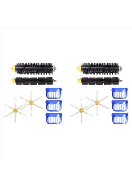 600 Serisi 605, 606, 616, 620, 650, 655, 660, 676 Için 2'li Orta Silindirli Yan Fırçalı Hepa Filtre (Yurt Dışından)