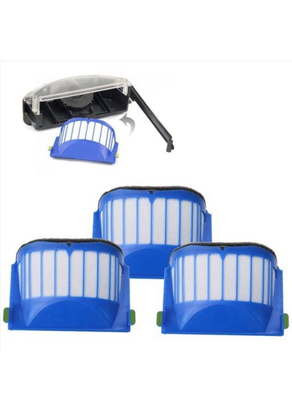 600 Serisi 605, 606, 616, 620, 650, 655, 660, 676 Için 2'li Orta Silindirli Yan Fırçalı Hepa Filtre (Yurt Dışından) fiyatları