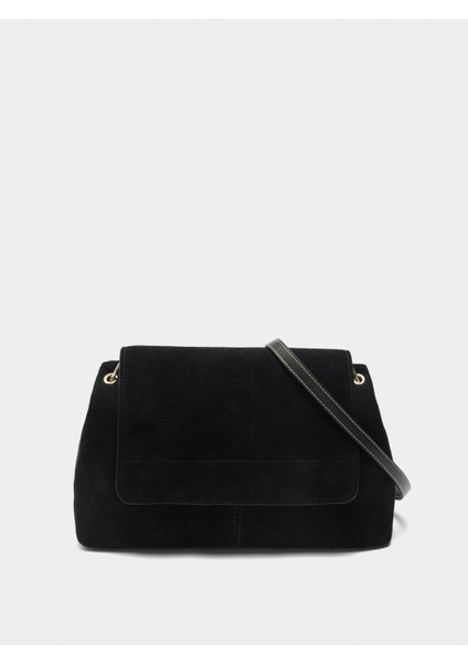 Kapaklı Deri Çapraz Çanta