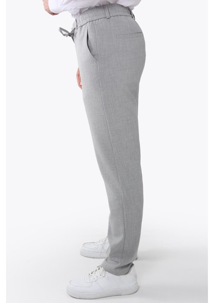 888 Yancep Beli Ipli Lastikli Kumaş Jogger Pantolon