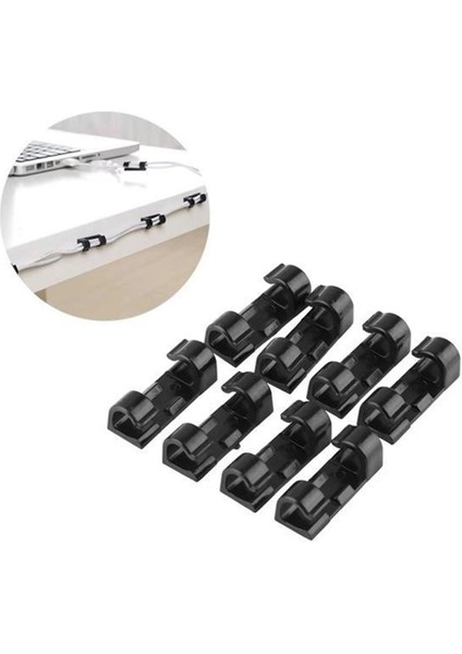 Ev ve Ofis Için 20'li Yapışkanlı Kablo Düzenleyici ve Toplayıcı