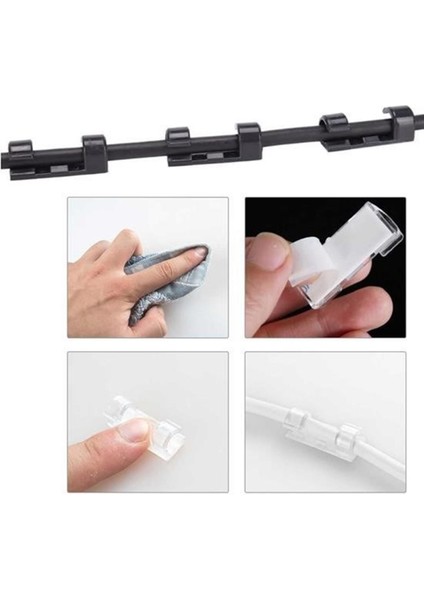 Ev ve Ofis Için 20'li Yapışkanlı Kablo Düzenleyici ve Toplayıcı indirimleri