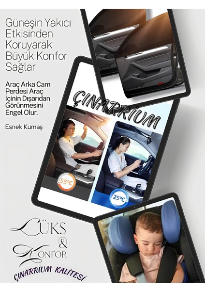 Fiat Doblo Iı 2010 ve ve Sonrası Uyumlu Özel 2'li Oto Yan Cam Güneşliği, Arka Cam Güneşliği/perde fiyatları