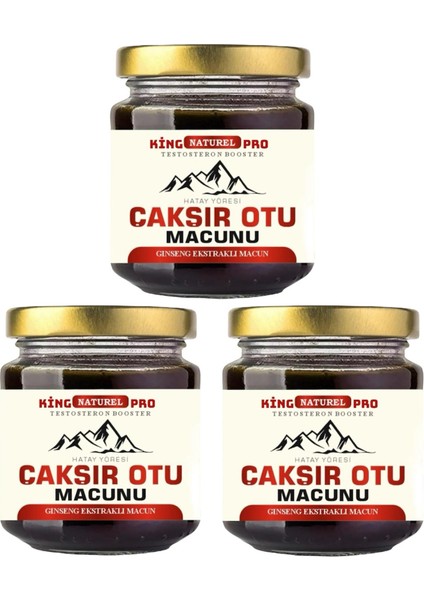 King 240 gr Pro Naturel Çakşır Otu Macunu Ballı Polenli Güç ve Kuvvet
