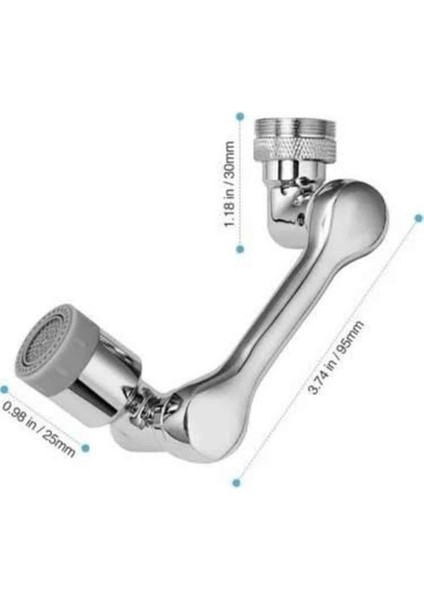 Techmrt Her Yere Dönebilen Tasarruflu Mutfak Musluk Başlığı Ucu Musluk Ucu Oynar Başlıklı fırsatları