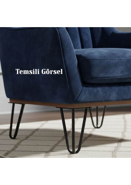 Martı 12 cm Siyah Metal 4'lü Set Mobilya Ayağı Üçgen Modern Tasarım Koltuk Sehpa Masa Tv Ünitesi fiyatları