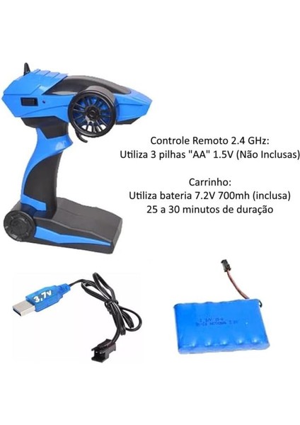 Şarjlı Kumandalı 1:10 Ölçek 25KM/H Hıza Çıkabilen Oyuncak Rc Full Fonksiyon Drift Yarış Arabası fırsatları