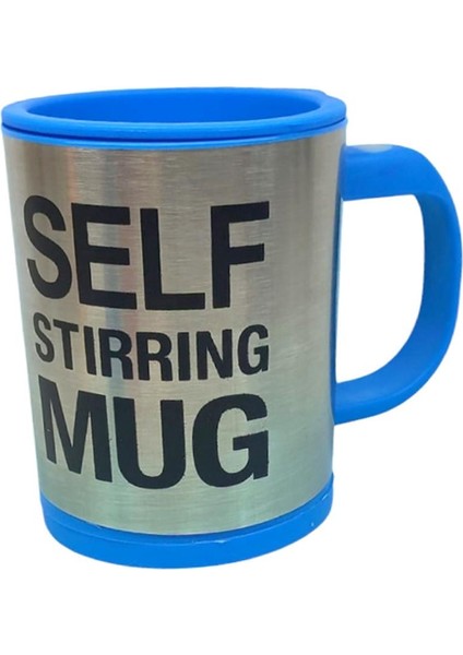 Kendi Karıştıran Mikser Bardak Self Stırrıng Mug Mavi Renk