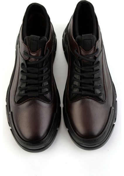 Kahve Hakiki Deri Erkek Casual Ayakkabı E01900230940 fırsatları