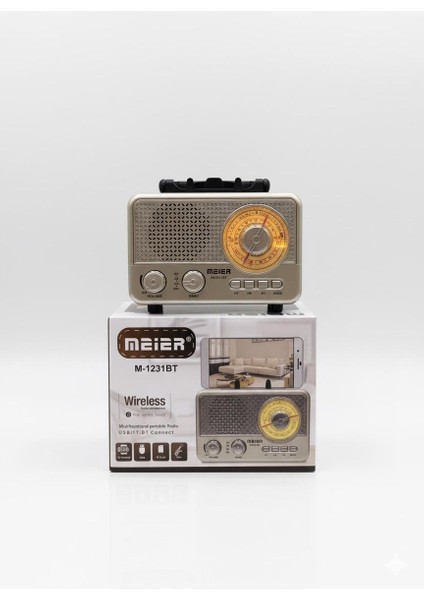 Profteknik M-1231BT Retro Tasarımlı Kablosuz Radyo ve Hoparlör fırsatları