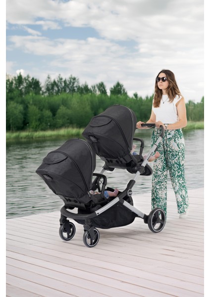 İbiza Pro Travel Sistem İkiz Bebek Arabası Full Set fiyatları