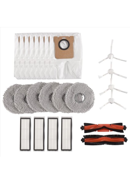 Robot Süpürge X20 + / Plus Ana Yan Fırça Hepa Filtre Paspas Bezi Toz Torbası Için 24 Parça Yedek Parça (Yurt Dışından) fiyatları