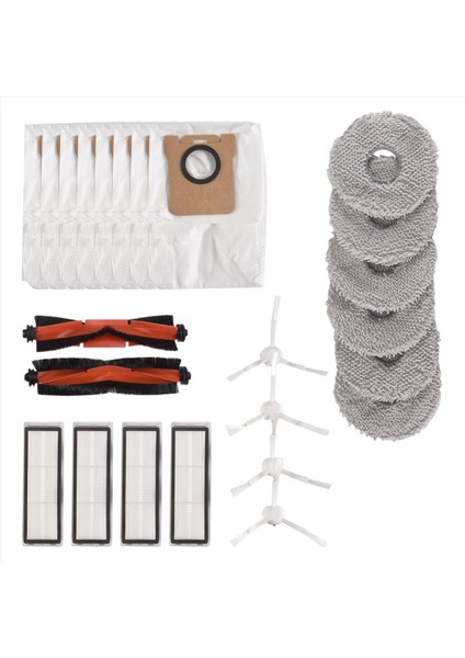 Robot Süpürge X20 + / Plus Ana Yan Fırça Hepa Filtre Paspas Bezi Toz Torbası Için 24 Parça Yedek Parça (Yurt Dışından) fırsatları