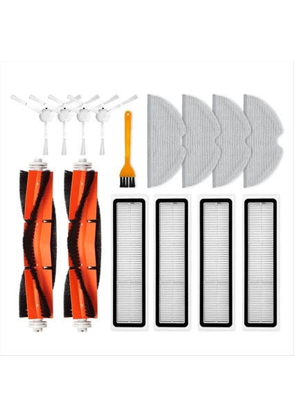 D9 Bot L10 Pro Trouver Robot Lds Vakum Bulucu Yedek Parça Aksesuarları Ana Yan Fırça Paspas Hepa Filtresi (Yurt Dışından)