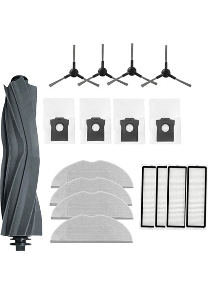 S10 Plus / Trouver Süpürme Robotu Temizleyici Parçaları Için 17 Parça Yedek Ana Yan Fırça Paspas Filtresi (Yurt Dışından) fiyatları