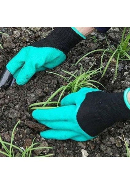 Buffer® Toprak Kazma Ekme Çapalama Için Korumalı Bahçe Bahçivan Eldiveni