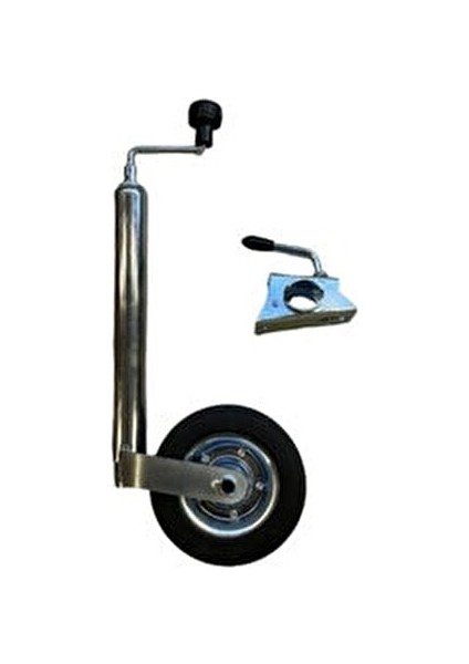 Römork Karavan Kriko Boru Tekerli 650 kg Kapasite 48 mm Model 122370 Dayanıklı Malzeme modelleri