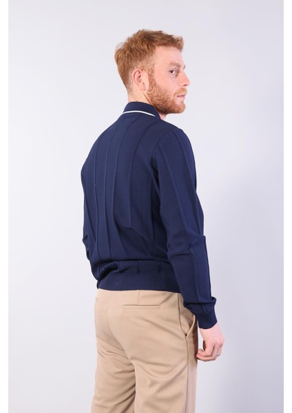 3005 Yaka Fermaurlı Çizgili Gömlek Yaka Kazak fırsatları