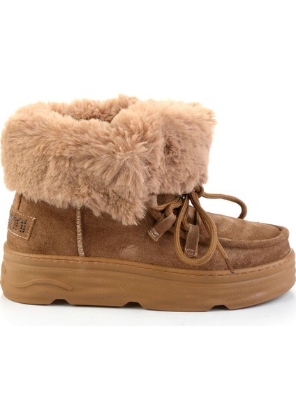 Taba Hakiki Deri Kadın Bot & Bootie K02748100802