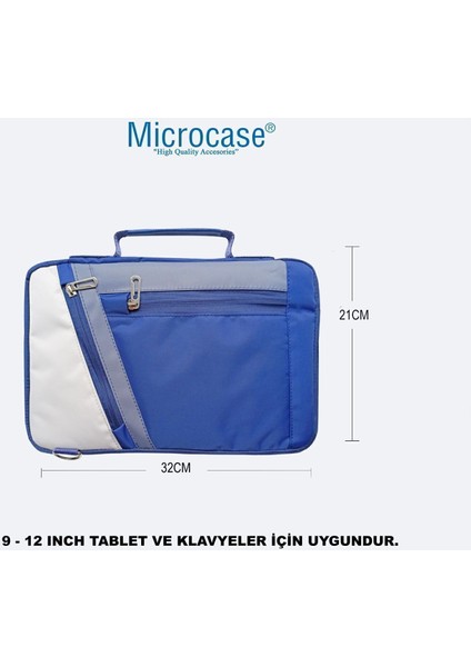 Samsung S10 Lite 10.9 Inch Türkçe Bluetooth Klavye +Mouse+ Standı-Mavi AL4384