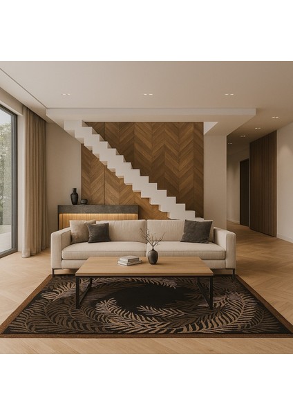 Agkhome Agkhome Elsa El Dokuma Palmiye Saçaksız Yün Halı 185X230 cm