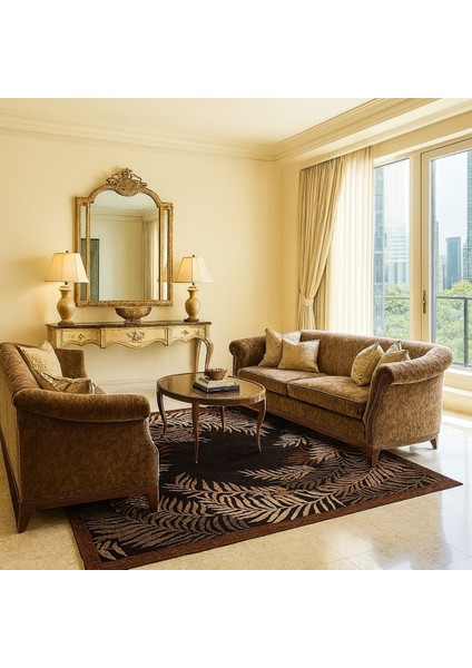 Agkhome Agkhome Elsa El Dokuma Palmiye Saçaksız Yün Halı 185X230 cm modelleri