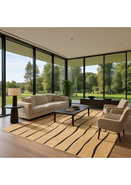 Agkhome Agkhome Kuzu Kürkü Jungle Parça Halı 200X180 cm