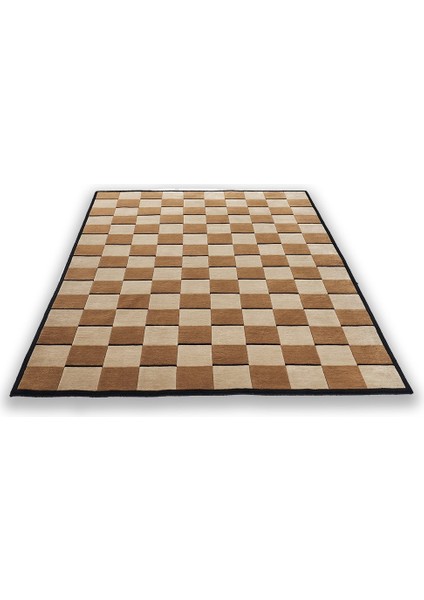 Agkhome Agkhome Sausalito Squares Brown Ind. Parça Halı 239X170 cm modelleri