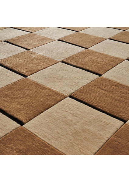 Agkhome Agkhome Sausalito Squares Brown Ind. Parça Halı 239X170 cm indirimleri