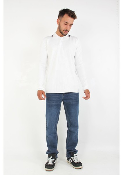 3001 Ince Çizgili Yakası Çizgili Kazak fırsatları