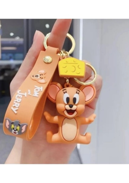Tom & Jerry Slikon Anahtarlık 3D Hediyelik Eşya 1 Adet