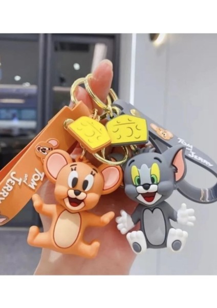 Tom & Jerry Slikon Anahtarlık 3D Hediyelik Eşya 1 Adet fiyatları