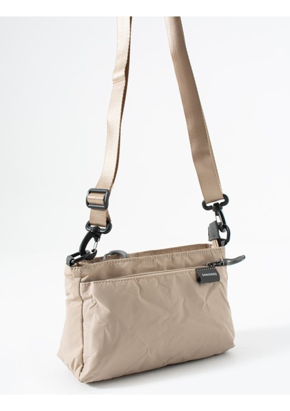 Kadın 3 Bölmeli Paraşüt Kumaş Ayarlanabilir Çapraz Askılı Çanta