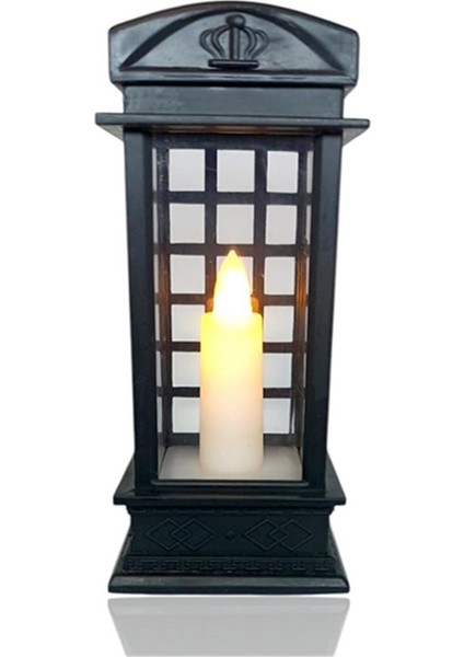 Londın Telefon Kulübesi Tasarımlı Dekoratif Ledli Işık Siyah fiyatları