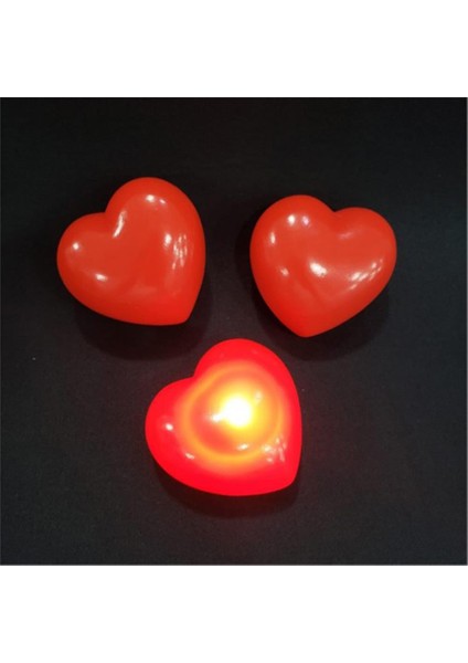 Isim Yazılabilir LED Işıklı Kırmızı Kalp