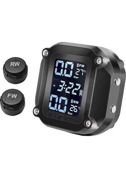 Powermaster PM-28656 Motosiklet Kablosuz Lastik Basınç Hava ve Sıcaklık Izleme Sistemi Cihazı Tpms fiyatları