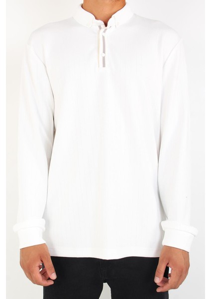 4447 Osho Çizgi Desen A.yaka Uzun Kol fırsatları