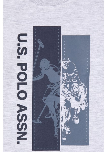 Erkek Çocuk Gri Melanj Pijama Takım 50318566-VR086