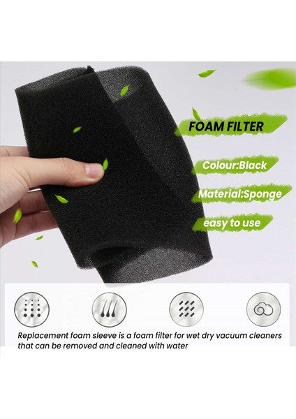 Nt Serisi Aksesuarlar Mv1/wd1 /wd2 Wd3 2.683-016.0 Için 2 Adet Islak ve Kuru Köpük Filtre (Yurt Dışından) fırsatları