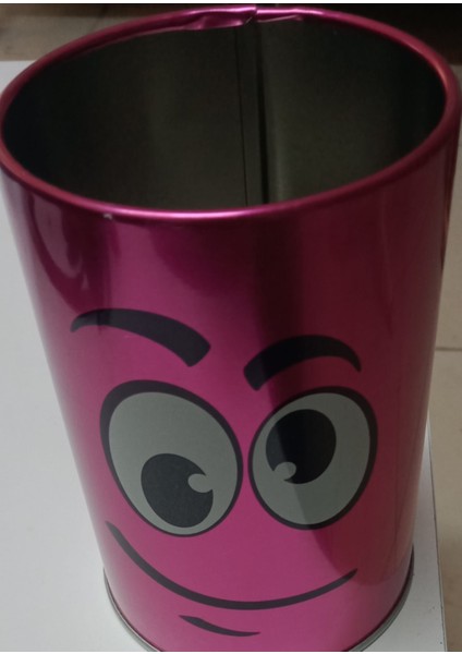 Dolphin Masa Üstü Metal Kalemlik Gülenyüz Baskılı