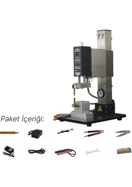 Glitter G350 Pnömatik Profesyonel Otomatik Pil Puntalama Kaynak Makinesi Kaynak Başlığı ve Kontrol Ünitesi Punto Makina fırsatları