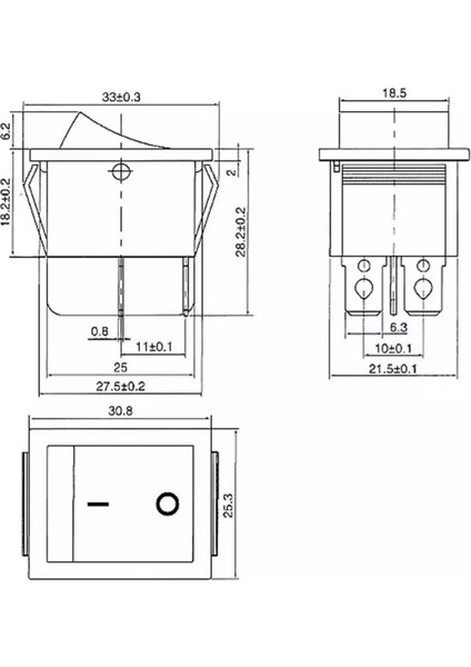 MR-104A Geniş Kırmızı Işıklı Anahtar On-Off 6p fırsatları