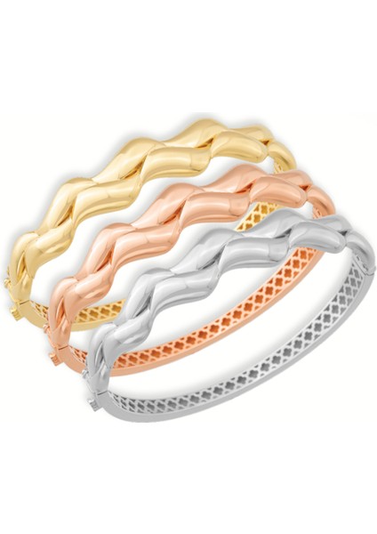 14 Ayar Dalgalı Bilezik - 15,10GR.