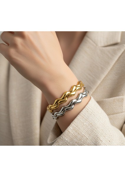 14 Ayar Dalgalı Bilezik - 15,10GR. fiyatları