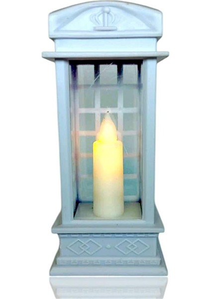 Londın Telefon Kulübesi Tasarımlı Dekoratif Ledli Işık Beyaz