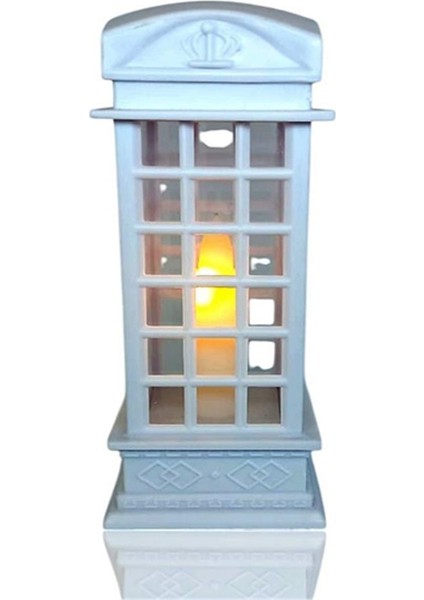 Londın Telefon Kulübesi Tasarımlı Dekoratif Ledli Işık Beyaz fiyatları